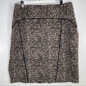 Animal print skirt